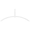 Ekena Millwork Archdale Architectural Grade PVC Gable Bracket, 108"W x 45"H x 2"D x 4"F, 10/12 Pitch GBP108X45X0204ARC00 - alternate 5